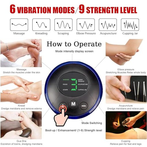 EMS lábmasszázs pad - Elektrostimulációs lábmasszírozó - USB újratölthető elektromos lábstimulátor masszírozó 