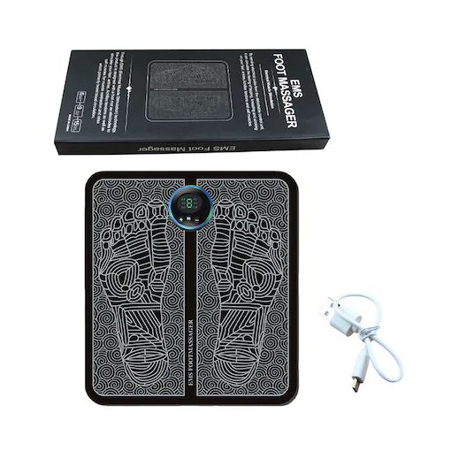 EMS lábmasszázs pad - Elektrostimulációs lábmasszírozó - USB újratölthető elektromos lábstimulátor masszírozó 