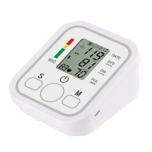 Digitális vérnyomásmérő LCD kijelzővel, 0-300mmHg, pulzus 40-200 bpm, automatikus érzékelő, fehér színű