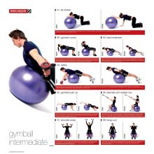 Gimnasztikai labda Durranásmentes QMED FIZIO-BALL 55 cm - Tatásjavító, Üléshez, Rehabilitációhoz