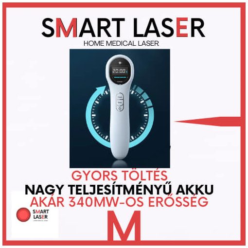 SMART LASER - Home Medical Laser 340mW - kézi lágylézer készülék - Gyógyító lézer otthoni használatra