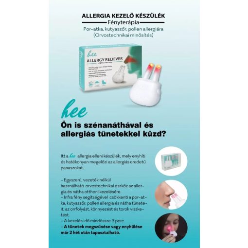 Fényterápiás infravörös allergia elleni készülék